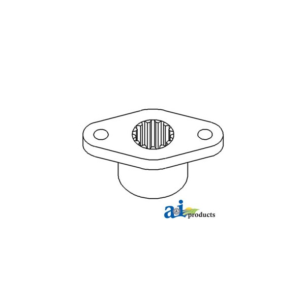 Flange, Hydraulic Pump Drive 3" x1.5" x1"